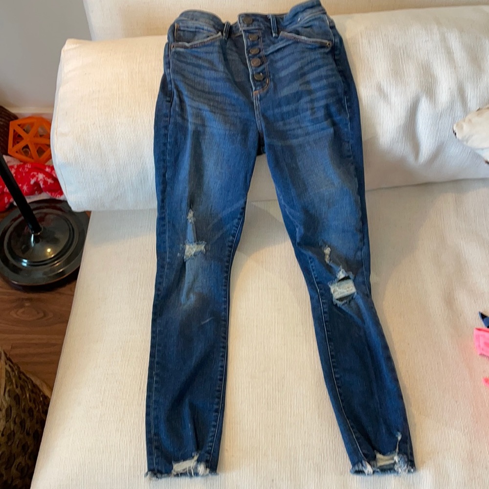 Abercrombie & Fitch high rise super skinny ankle 2